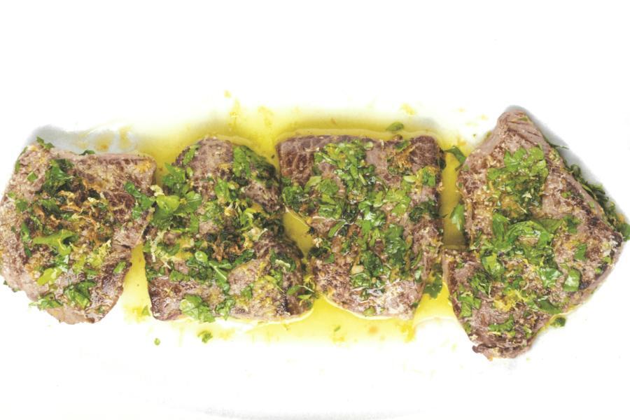 Image de la recette Pavés de bœuf à la gremolata