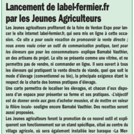 Article VIE AGRICOLE archives